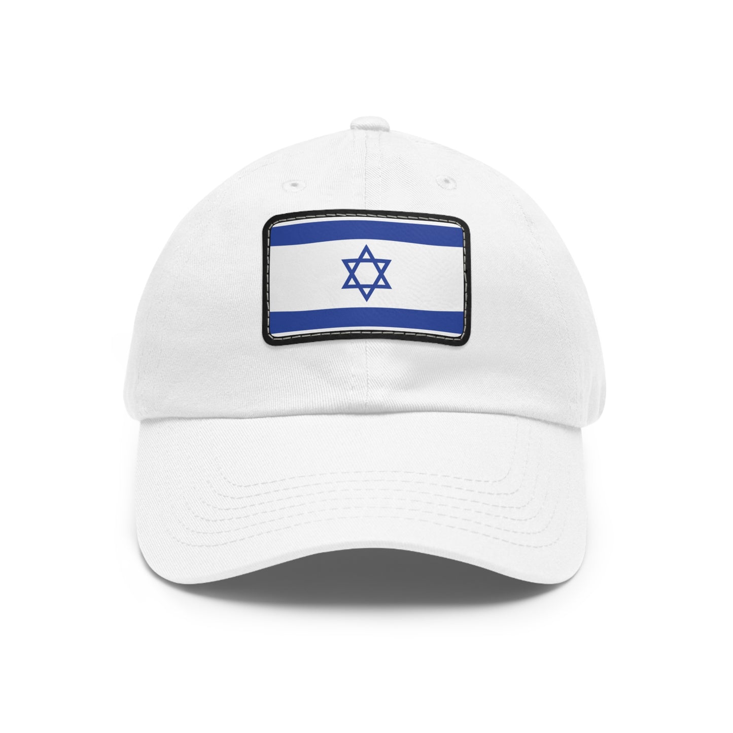 Flag Village Israel Flag Hat Cap with Leather Patch