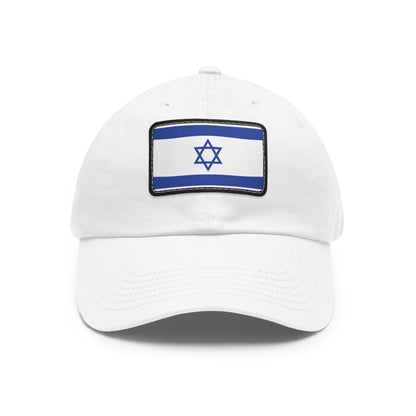 Flag Village Israel Flag Hat Cap with Leather Patch