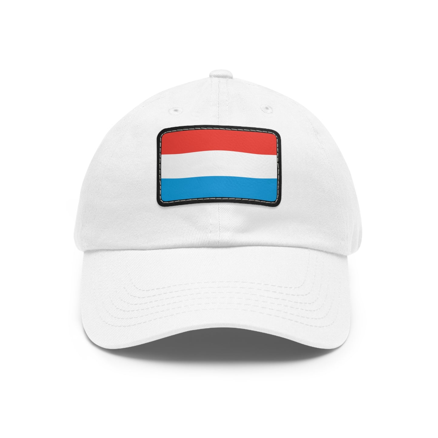 Flag Village Luxembourg Flag Hat Cap with Leather Patch