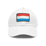 Flag Village Luxembourg Flag Hat Cap with Leather Patch