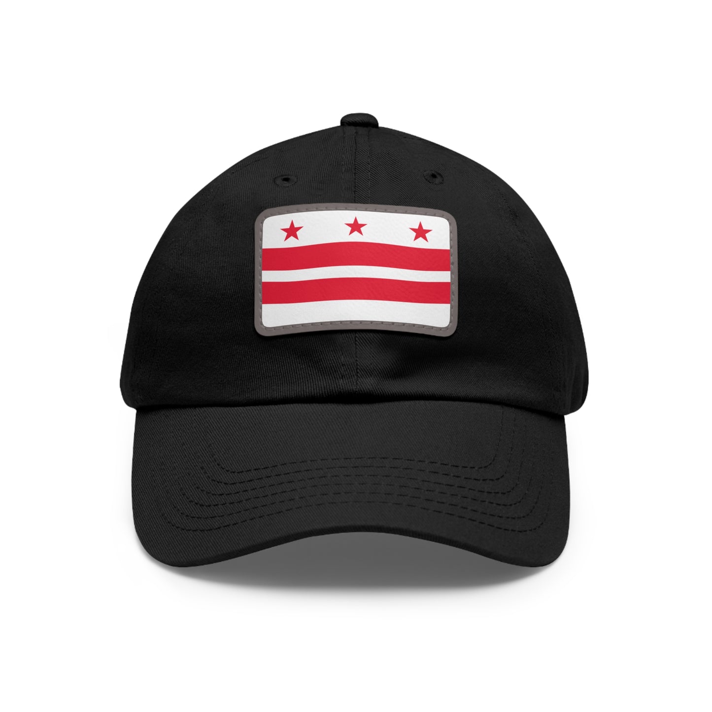 Flag Village USA District of Columbia State Flag Hat Cap with Leather Patch