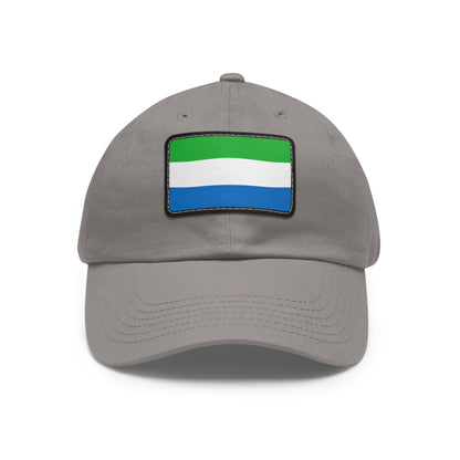Flag Village Sierra Leone Flag Hat Cap with Leather Patch