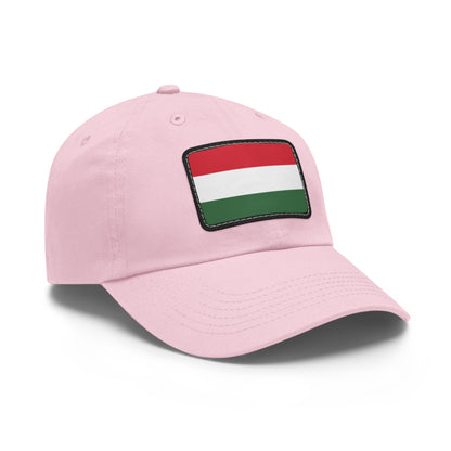 Flag Village Hungary Flag Hat Cap with Leather Patch
