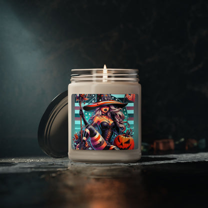 Flag Village Halloween Pretty Witch Scented Soy Candle, 9oz HW0014