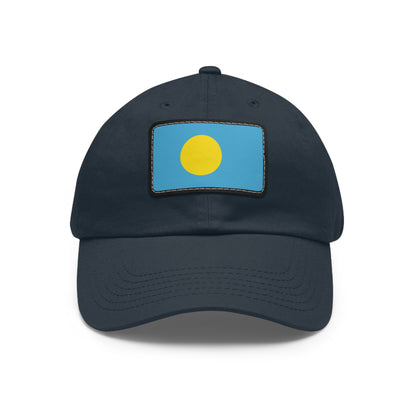 Flag Village Palau Flag Hat Cap with Leather Patch