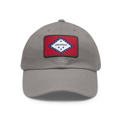 Flag Village USA American Arkansas State Flag Hat Cap with Leather Patch