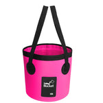 Flag Village Portable Travel Bag Fishing Bucket Folding Bucket Bag Outdoor Convenient Travel Car Wash Bucket Outdoor Waterproof Bag