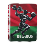 Flag Village Belarus Sporting Flag Fleece Blanket 50"x60"
