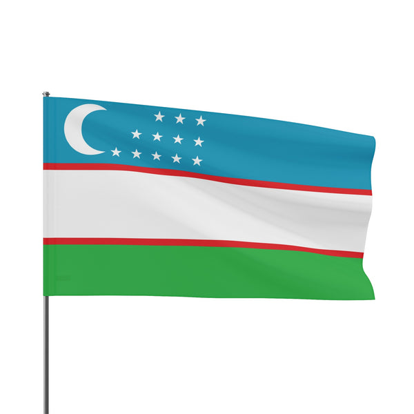 Flag Village Uzbekistan Flag 18" x 12" / 36" x 24" / 60" x 36"