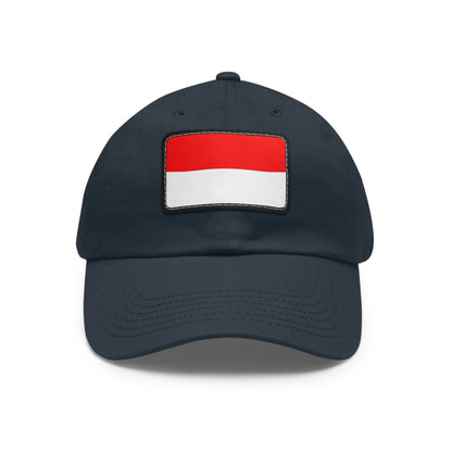 Flag Village Indonesia Flag Hat Cap with Leather Patch