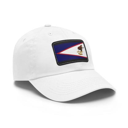 Flag Village USA American Samoa State Flag Hat Cap with Leather Patch