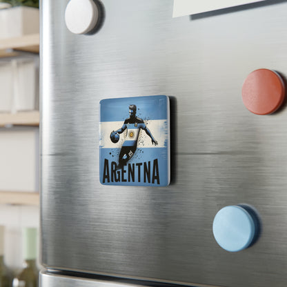 Flag Village ARGENTINA Flag Sporting Porcelain Magnet, Square ARG0008