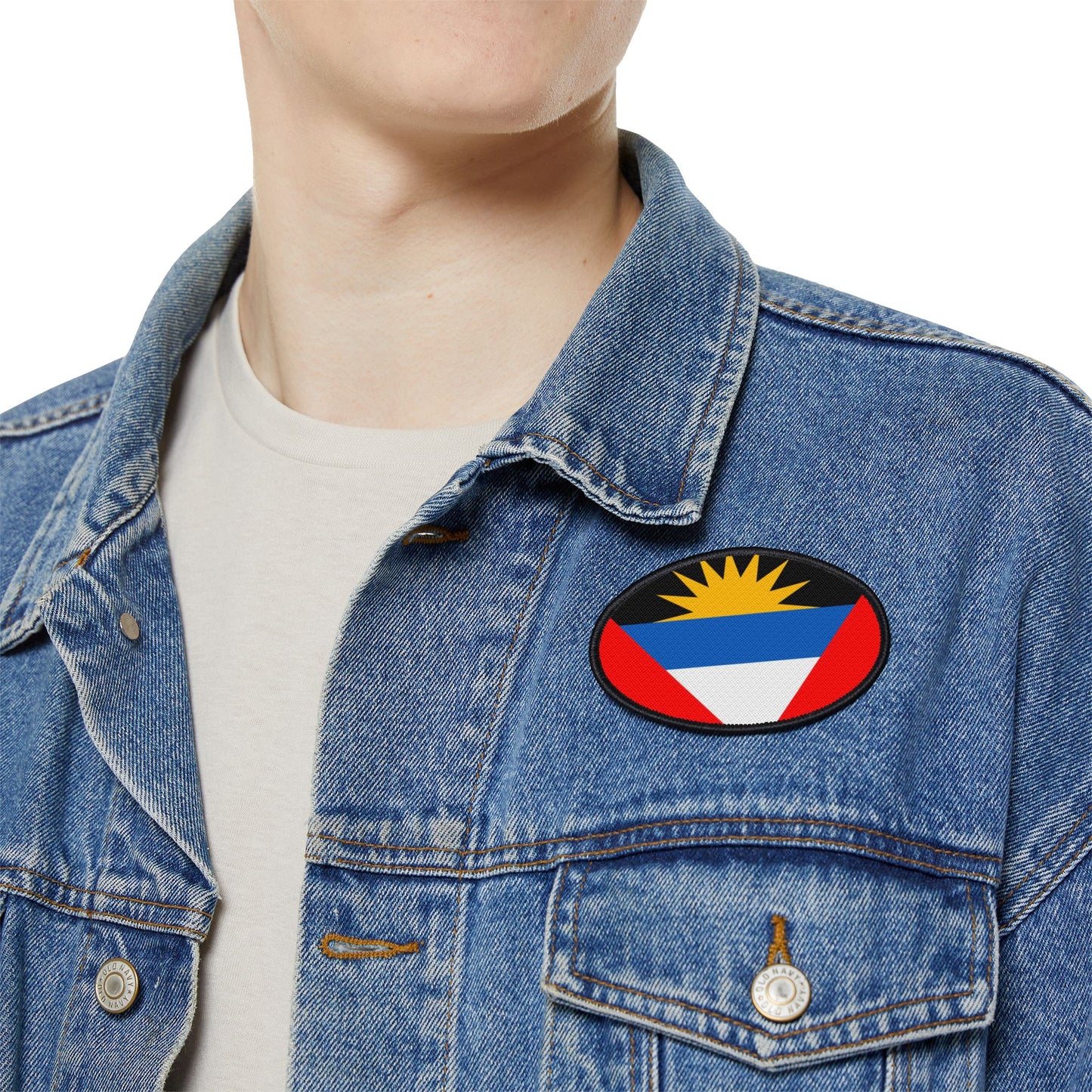 Flag Village Antigua And Barbuda Flag Embroidery Iron-On Patches