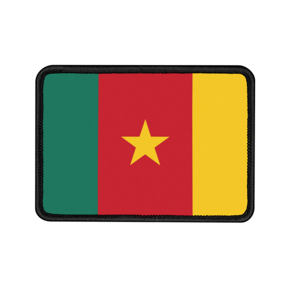 Flag Village Cameroon Flag Embroidered Iron-On Patch