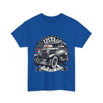 Flag Village USA Vintage Car Flag T-SHIRT Heavy Cotton Tee USA0011
