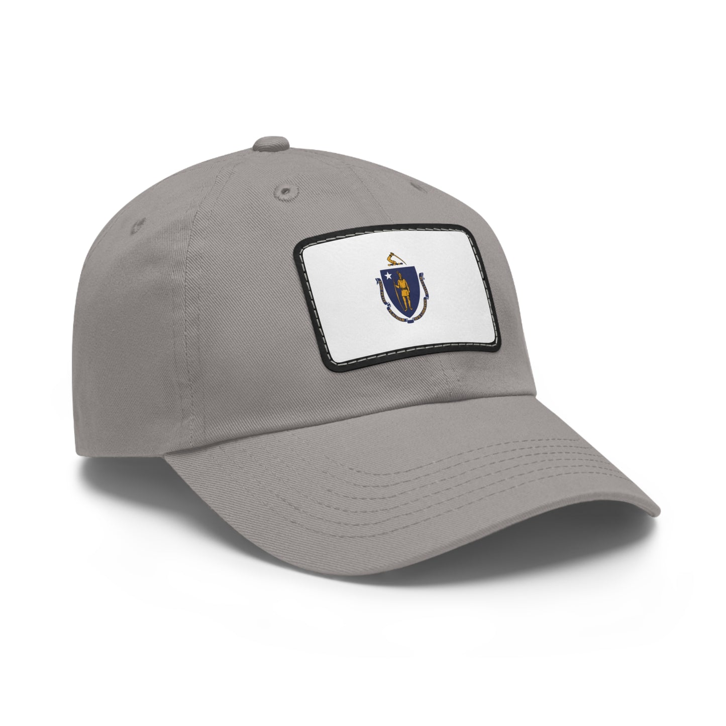 Flag Village USA Massachusetts State Flag Hat Cap with Leather Patch