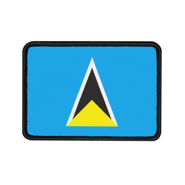 Flag Village Saint Lucia State Flag Embroidered Iron-On Patch