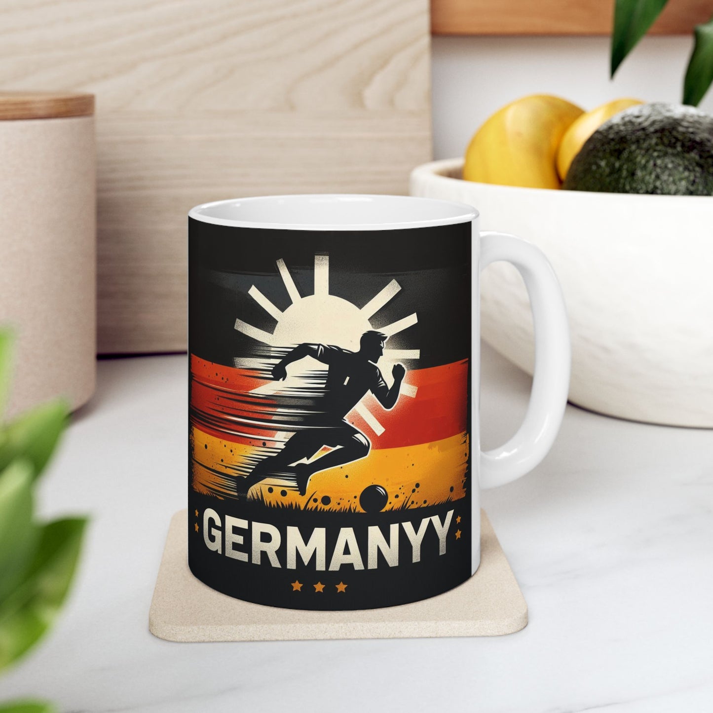 Flag Village Germany Sporting Flag Ceramic Coffee Mug 11oz FV-MG0008