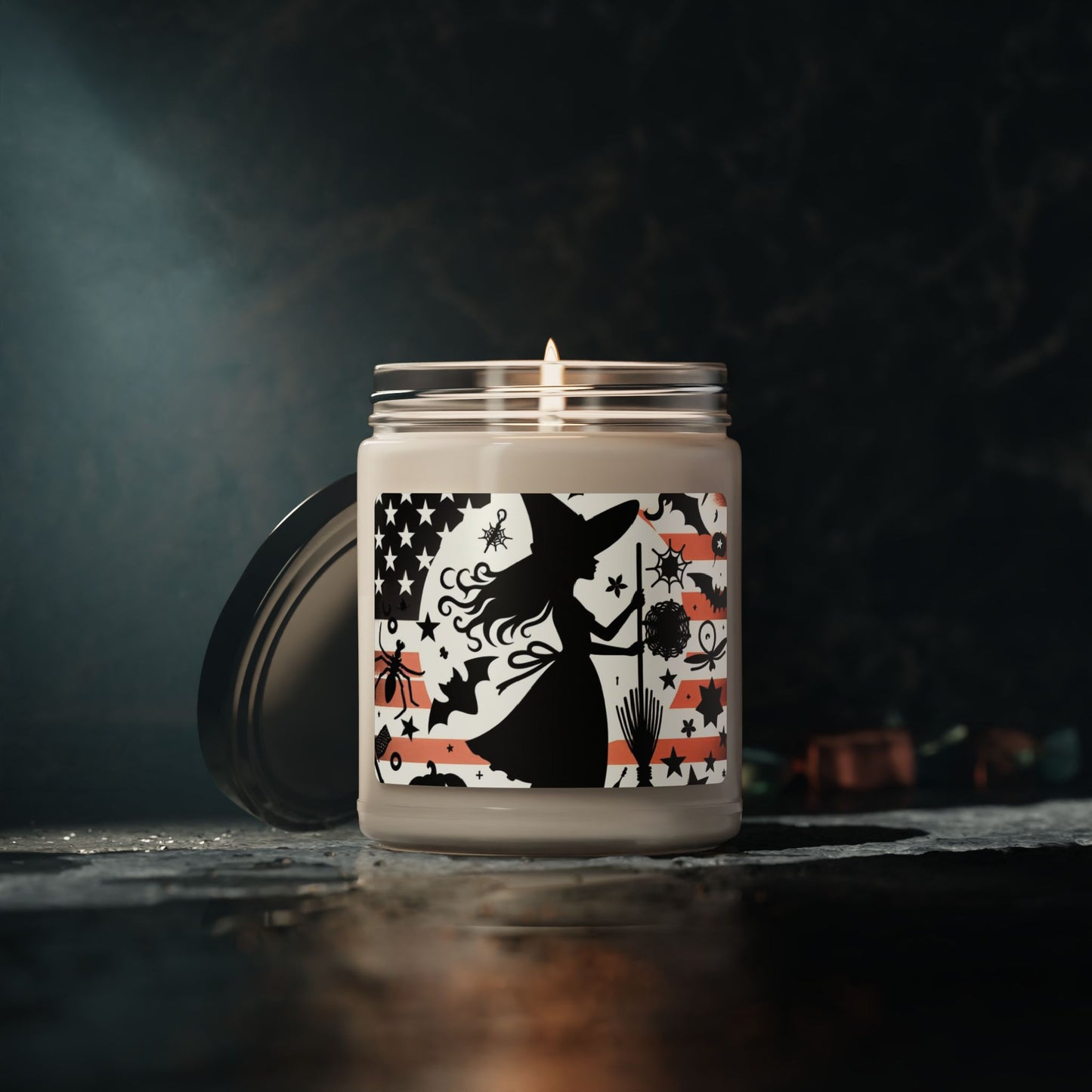 Flag Village Halloween Pretty Witch Scented Soy Candle, 9oz HW0033
