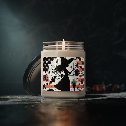 Flag Village Halloween Pretty Witch Scented Soy Candle, 9oz HW0033