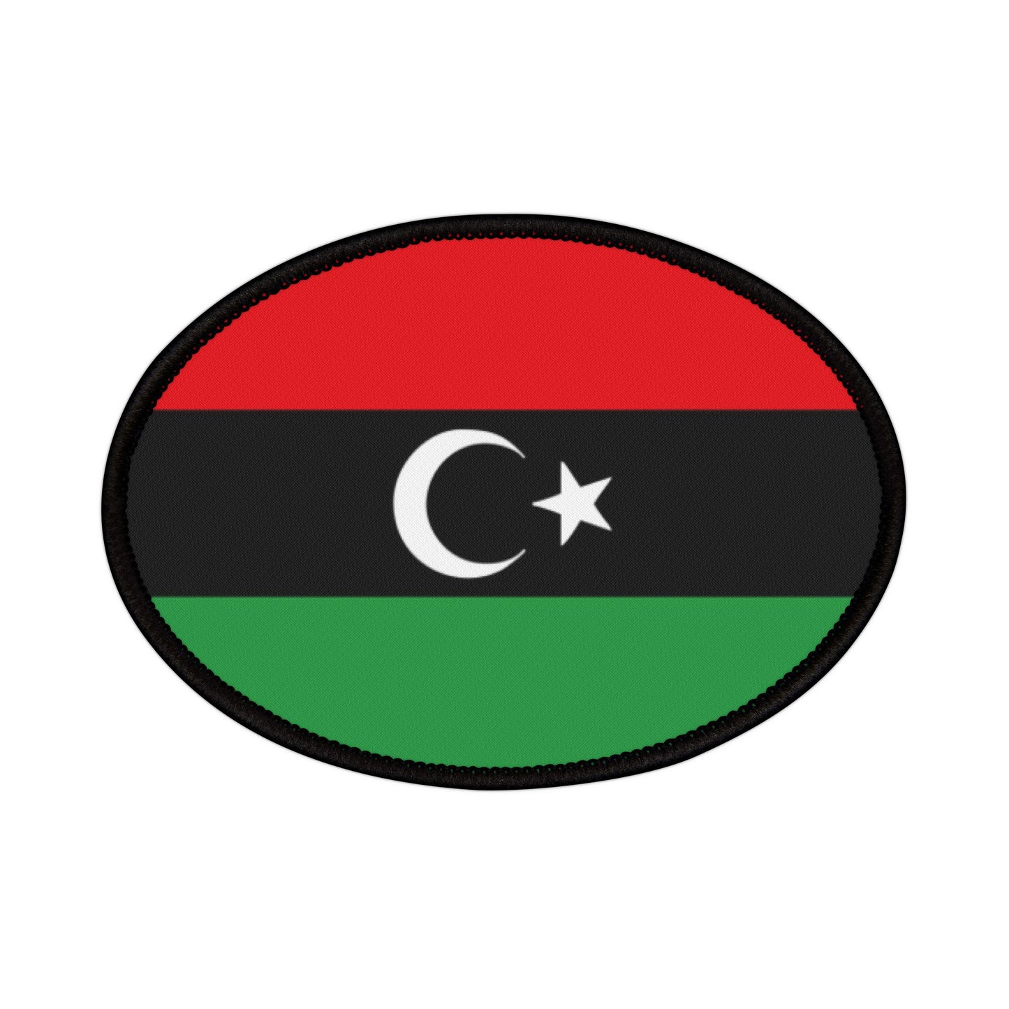 Flag Village Libya Flag Embroidery Iron-On Patches