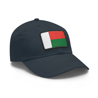 Flag Village Madagascar Flag Hat Cap with Leather Patch