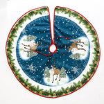 Flag Village Christmas tree skirt Christmas tree decorations Christmas gifts Christmas scene matching
