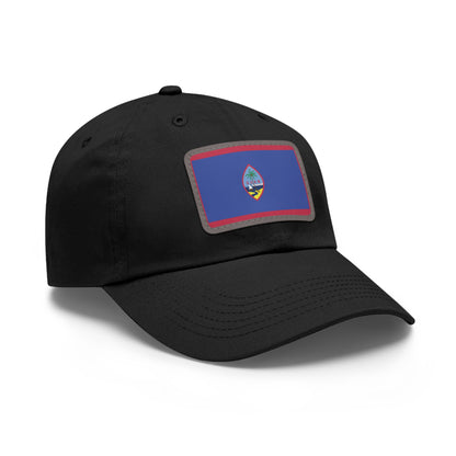 Flag Village Guam Flag Hat Cap with Leather Patch