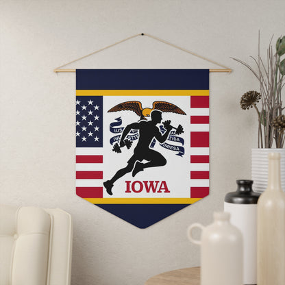 Flag Village Iowa State Flag Pennant Sporting Home Wall decoration IA0001