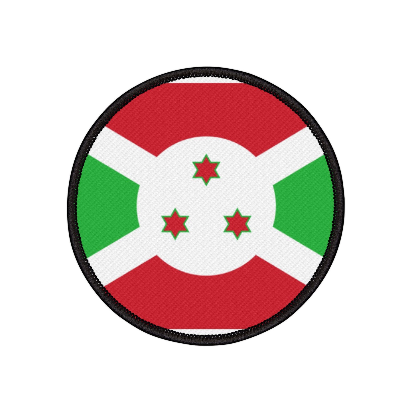 Flag Village Burundi Flag Embroidery Iron-On Patches
