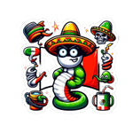 Flag Village USA Mexico Flag Stickers 2", 3", 4", 6" MX02