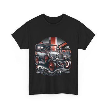 Flag Village UK Vintage Car Flag T-SHIRT Heavy Cotton Tee UK0014
