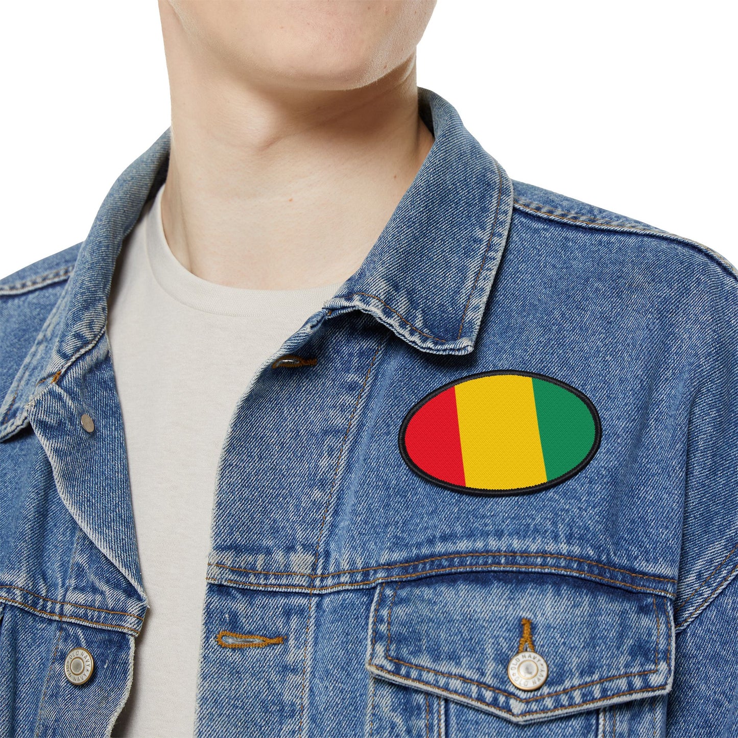 Flag Village Guinea Flag Embroidery Iron-On Patches