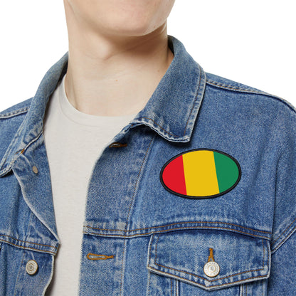 Flag Village Guinea Flag Embroidery Iron-On Patches