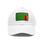 Flag Village Zambia Flag Hat Cap with Leather Patch