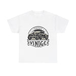 Flag Village USA Vintage Car Flag T-SHIRT Heavy Cotton Tee USA0007