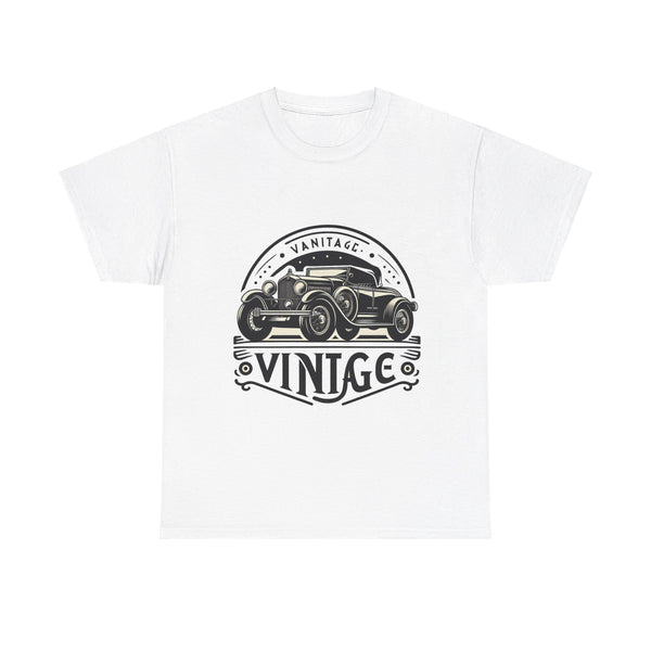 Flag Village USA Vintage Car Flag T-SHIRT Heavy Cotton Tee USA0007