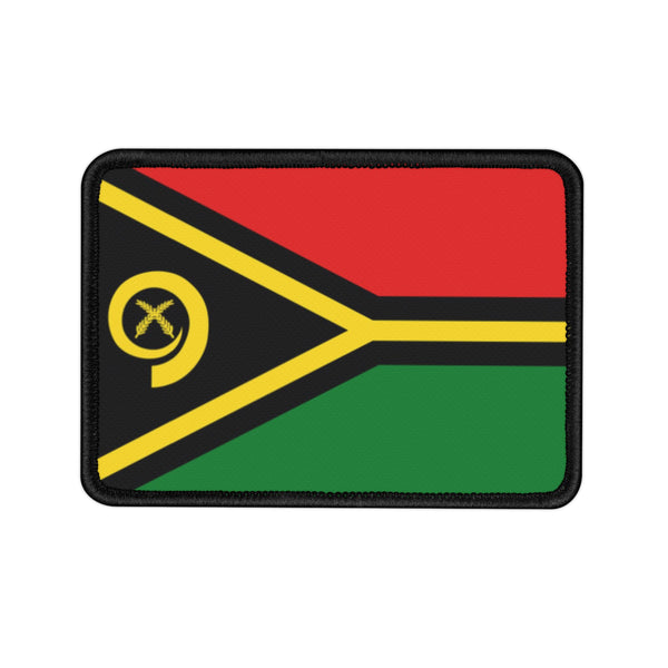 Flag Village Vanuatu State Flag Embroidered Iron-On Patch