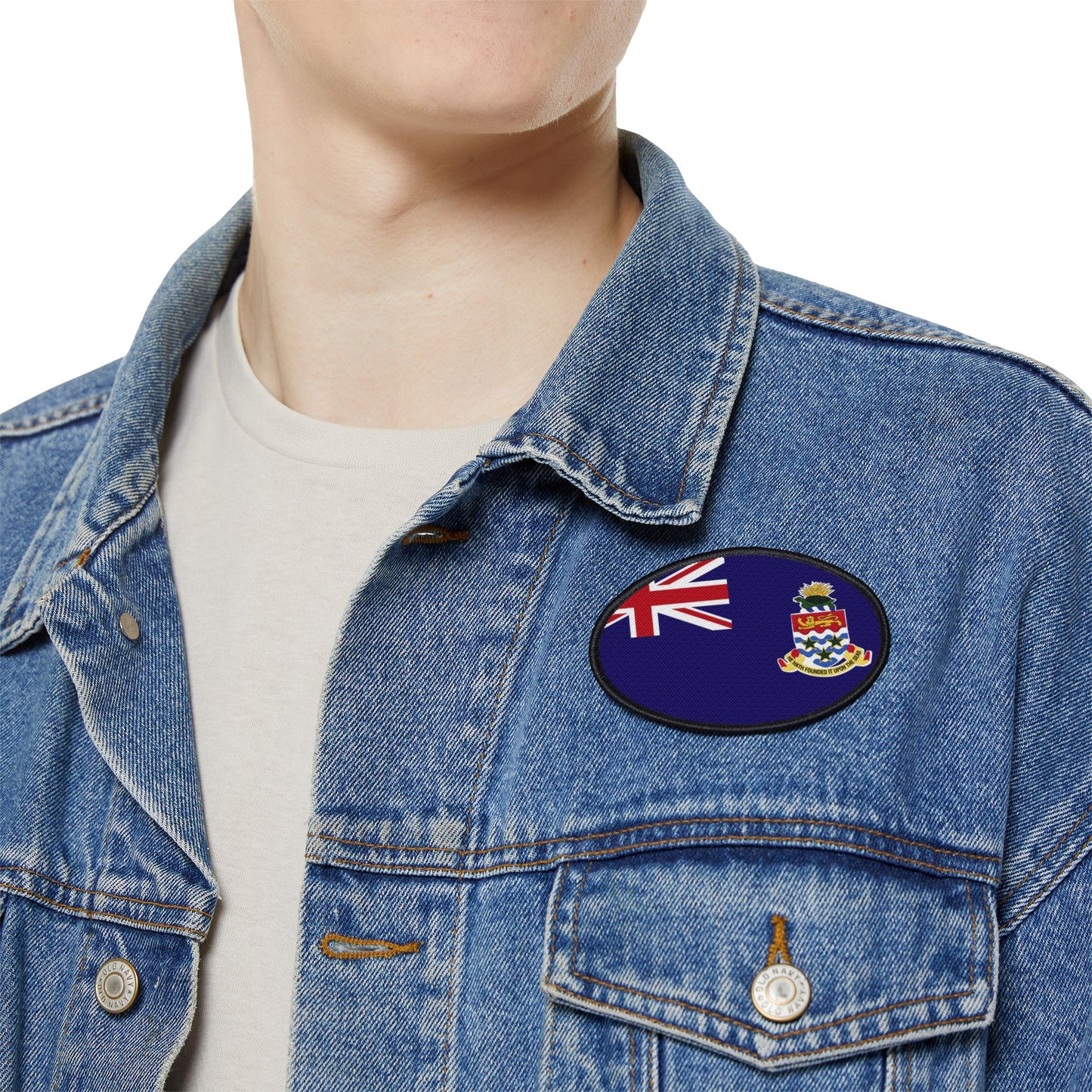 Flag Village Cayman Islands Flag Embroidery Iron-On Patches