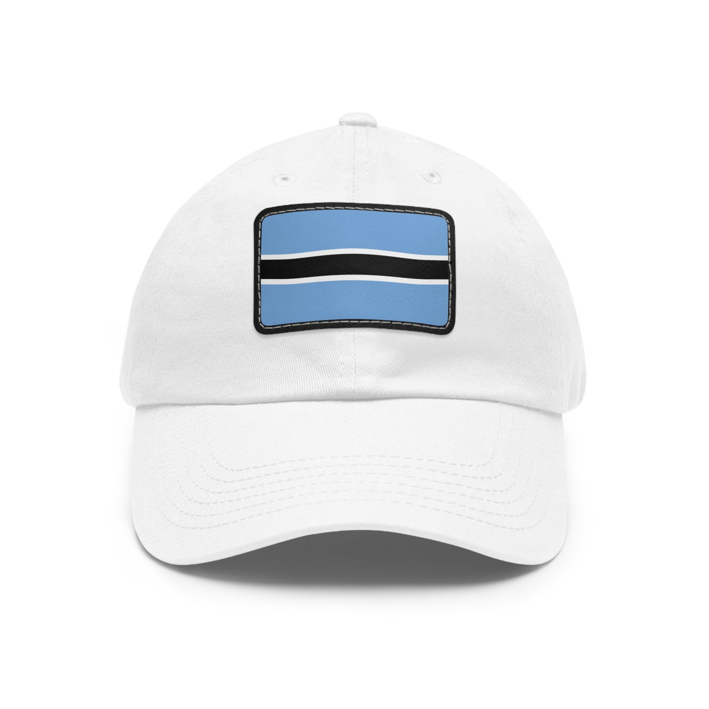 Flag Village Botswana Flag Hat Cap with Leather Patch