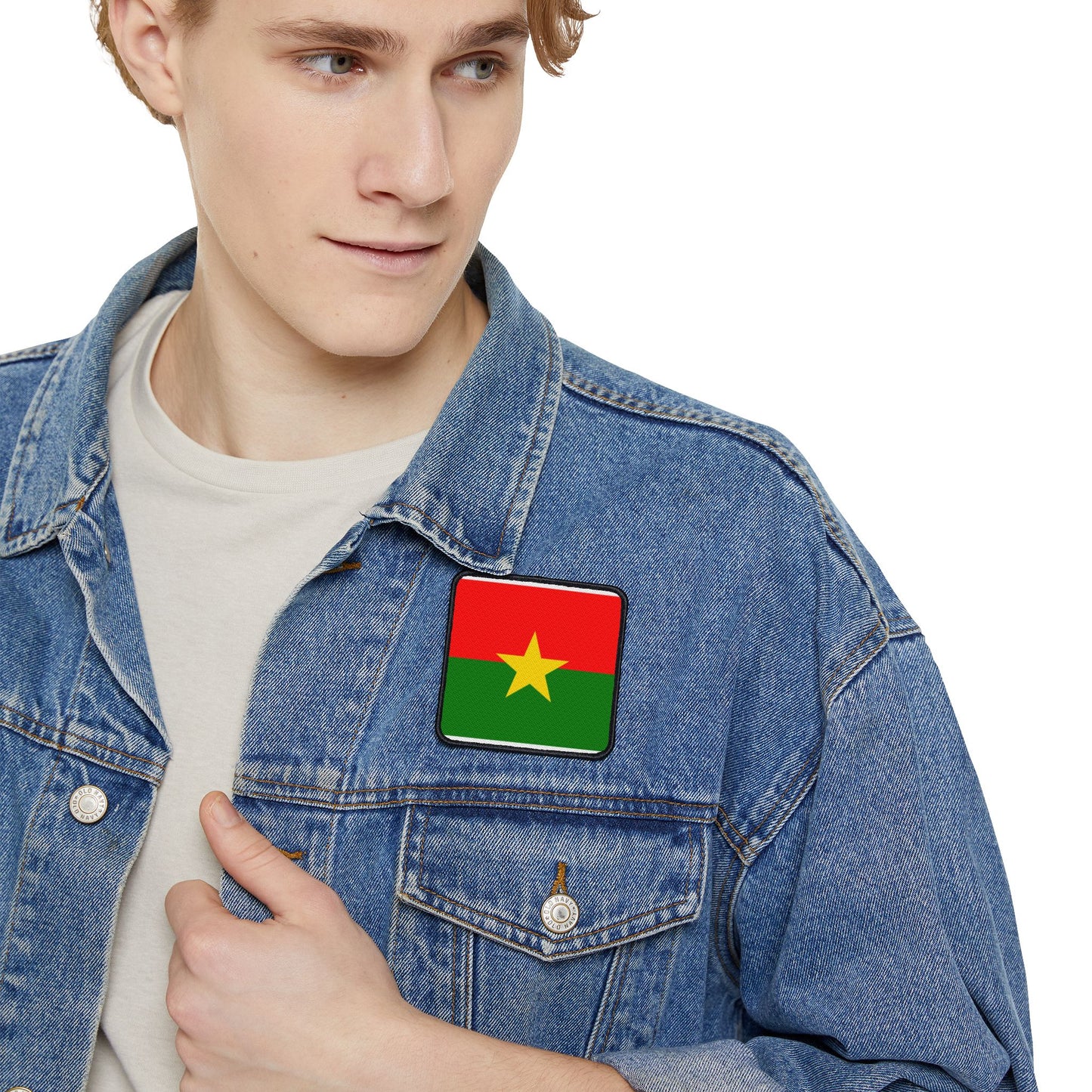Flag Village Burkina Faso Flag Embroidery Iron-On Patches