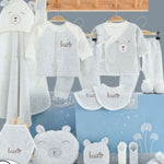 Flag Village Baby Full Moon Gift Baby Clothes Newborn Gift Box 18 Pieces Set Newborn Baby Clothes Combed Cotton