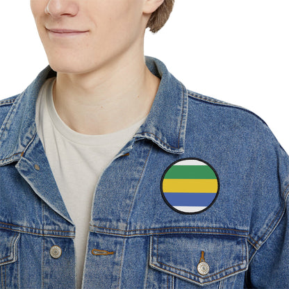 Flag Village Gabon Flag Embroidery Iron-On Patches