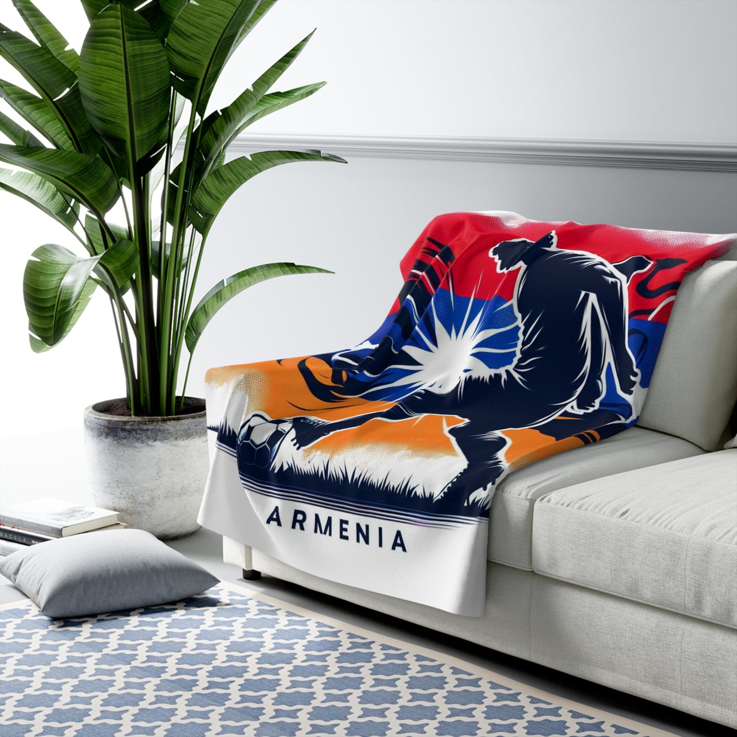 Flag Village Armenia Sporting Flag Sherpa Fleece Blanket ARM0001