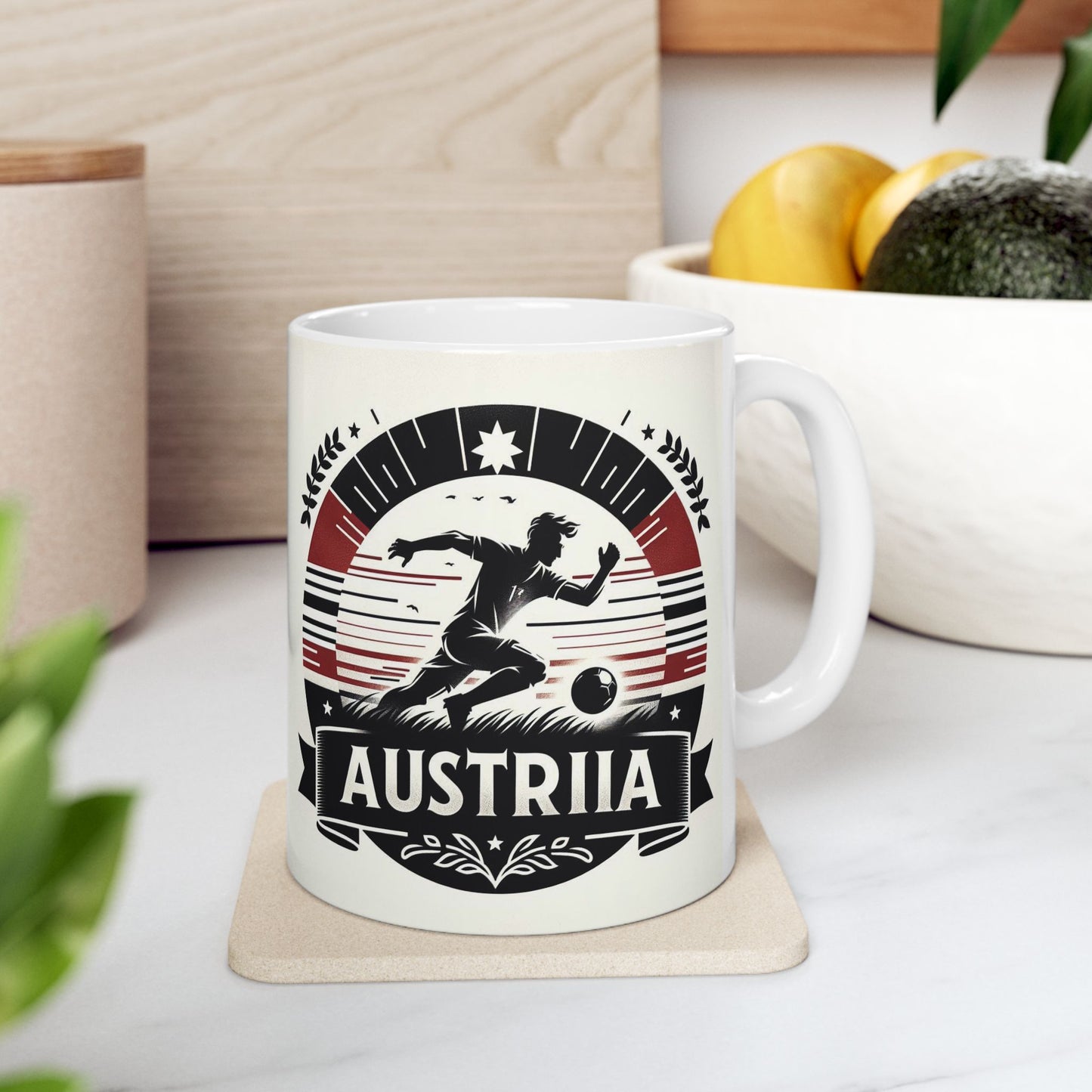 Flag Village Austria Sporting Flag Ceramic Coffee Mug 11oz FV-MG0206