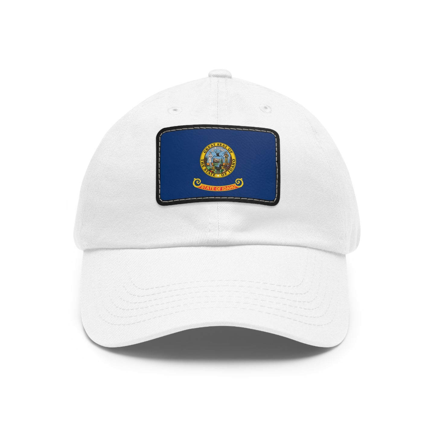 Flag Village USA Idaho State Flag Hat Cap with Leather Patch