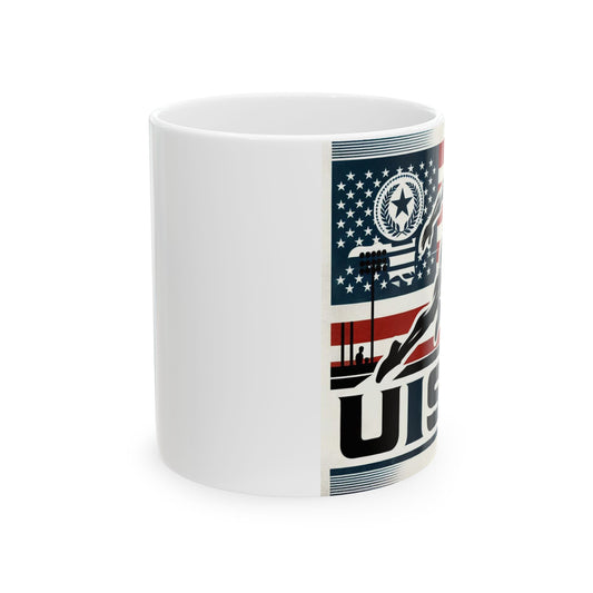 Flag Village United States Sporting Flag Ceramic Coffee Mug 11oz USA0013