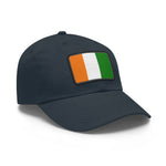 Flag Village Cote D'Ivoire(Ivory Coast) Flag Hat Cap with Leather Patch