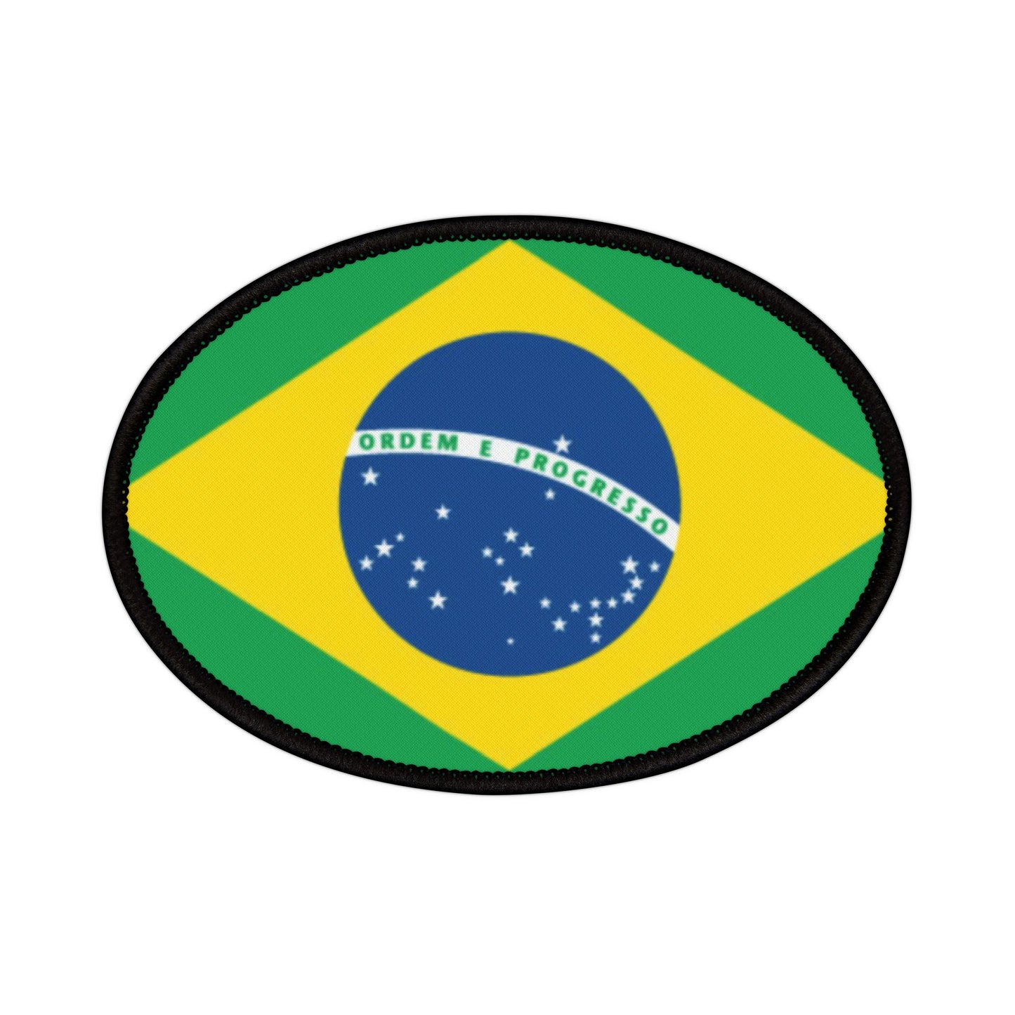Flag Village Brazil Flag Embroidery Iron-On Patches