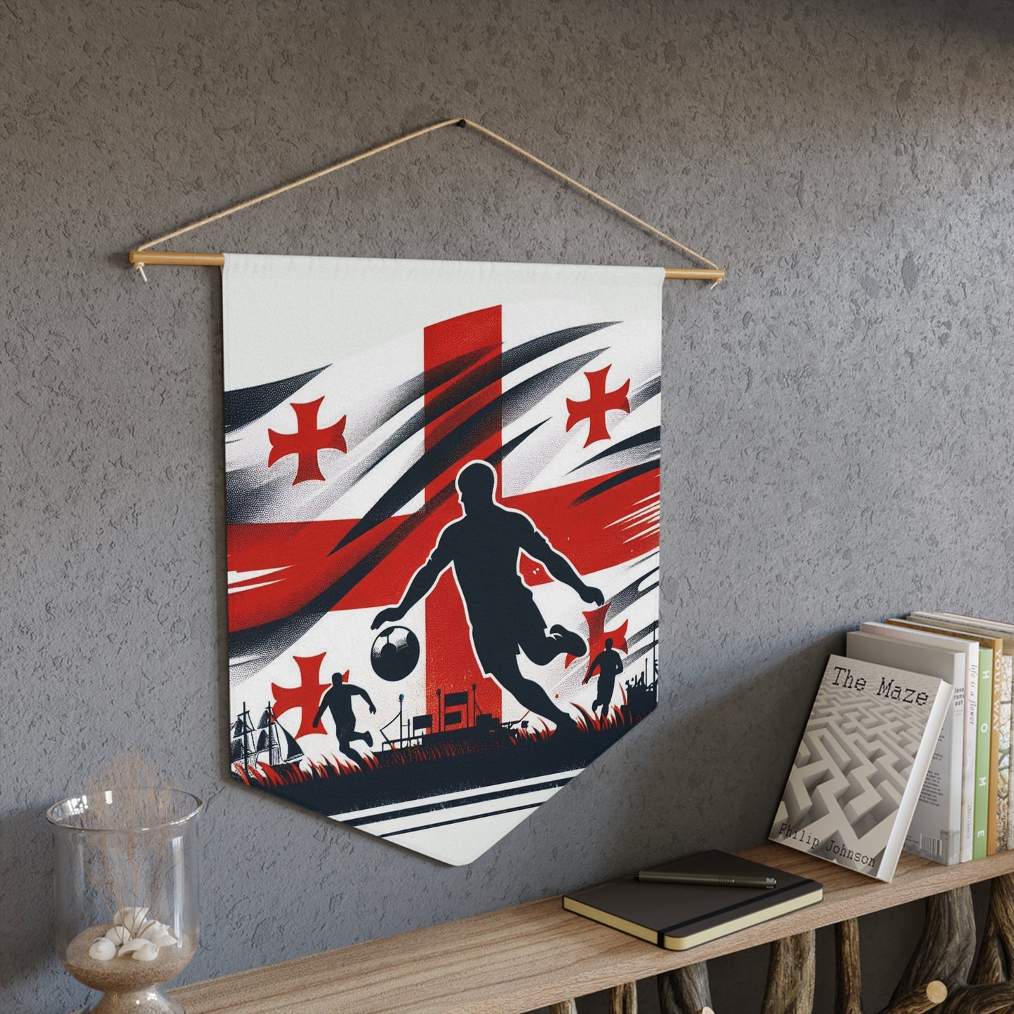 Flag Village Georgia Flag Pennant Sporting Home Wall decoration GEO0001
